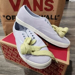 Vans Authentic Lowpro Fat Lace Lime Sherbet Sneakers W8, M6.5